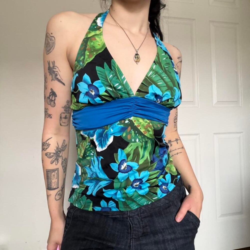 Blue And Green Forest Vibrant